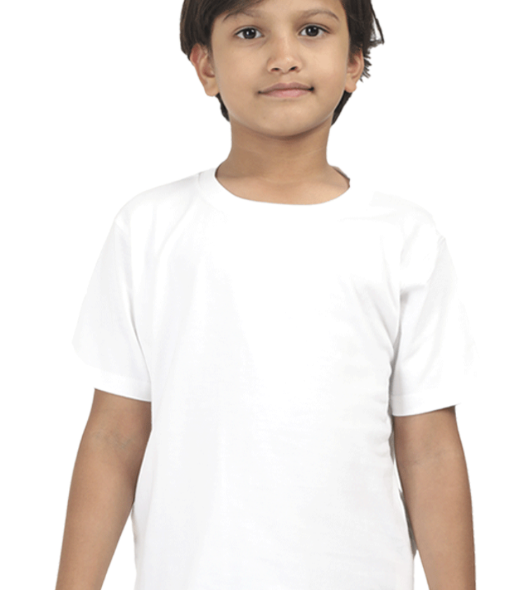 White Boy Round Neck Half Sleeve Classic Tees