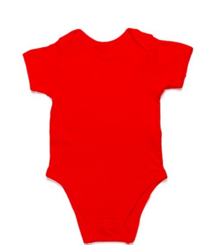 Red Kids Romper