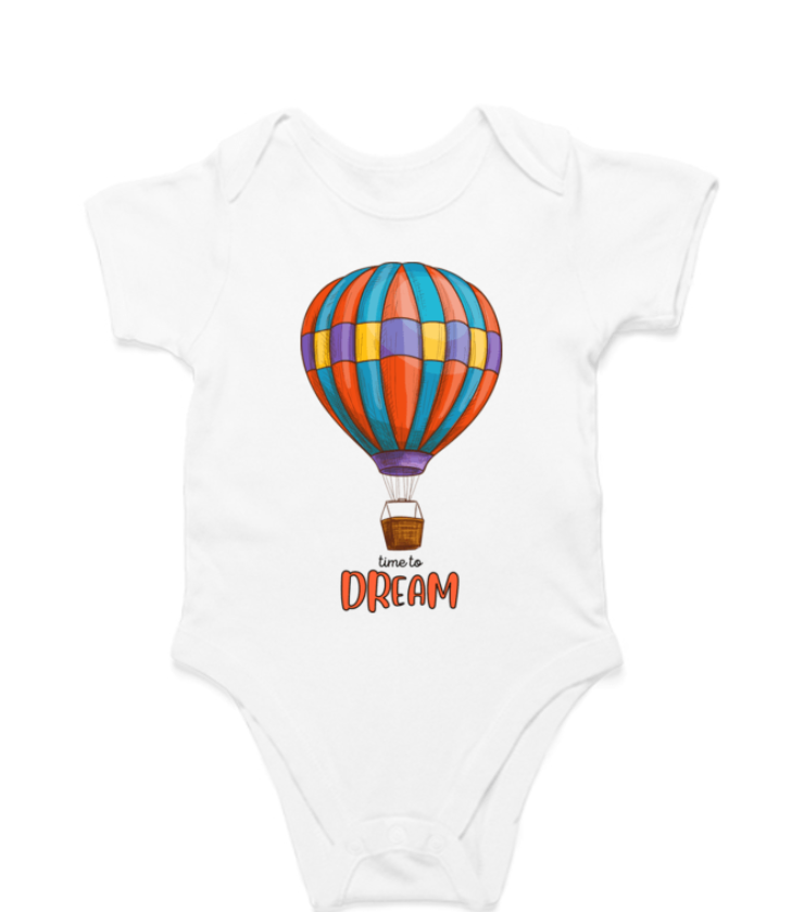 Time to Dream White Kids Rompers