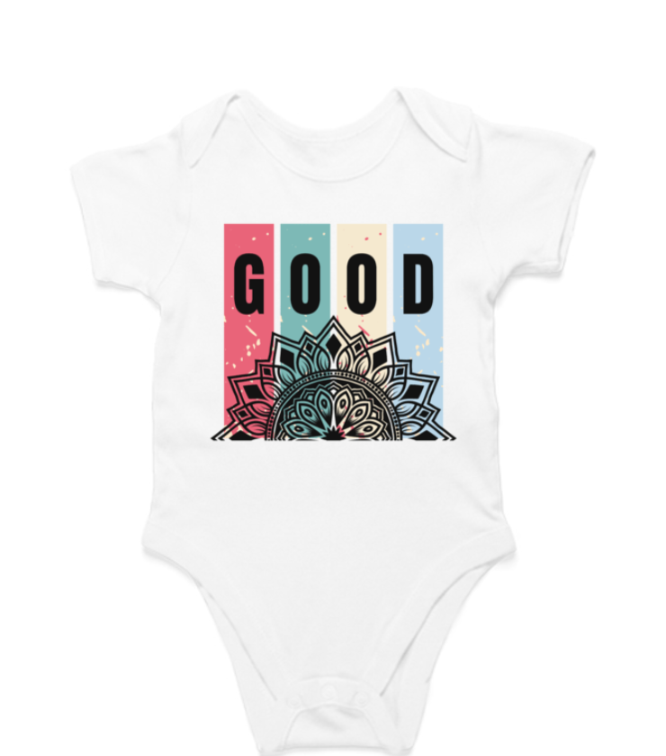 Good Mandala White Kids Rompers
