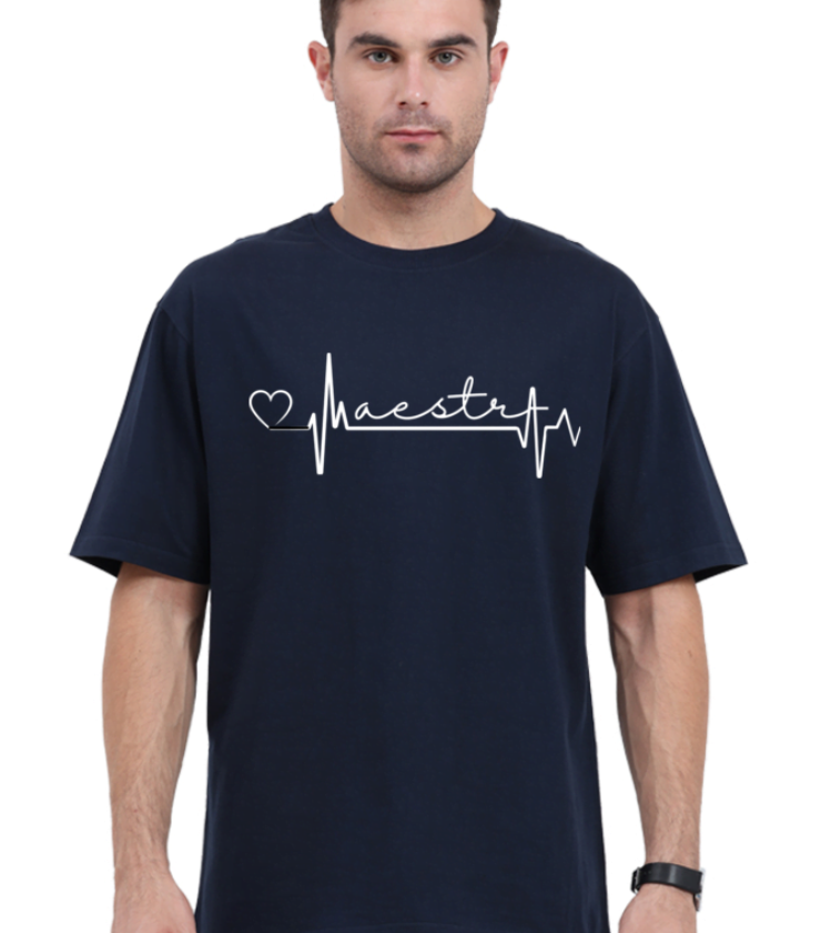 Maestra Teacher Navy Blue Unisex Oversized Classic Tees
