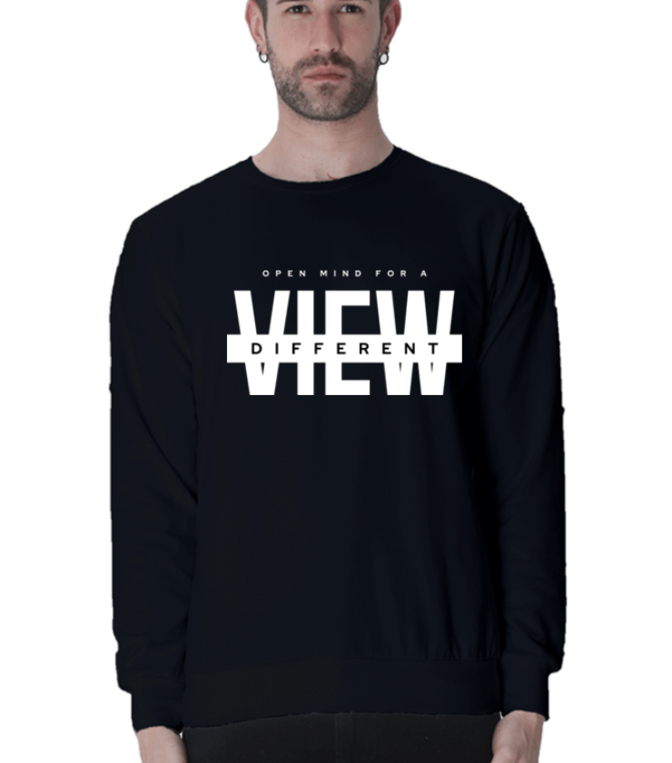 View Different Black Unisex Sweatshirts