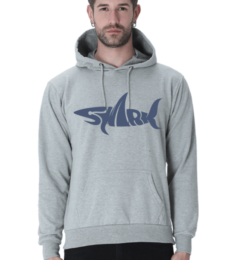 Shark Grey Melange Unisex Hooded Sweatshirt