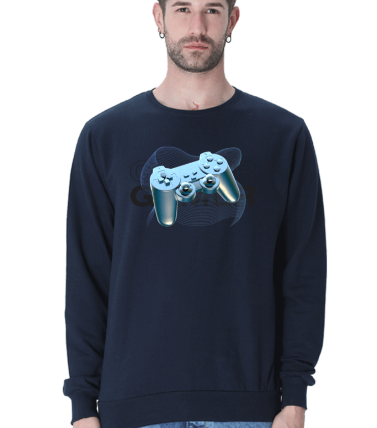 Gamer Navy Blue Unisex Sweatshirts