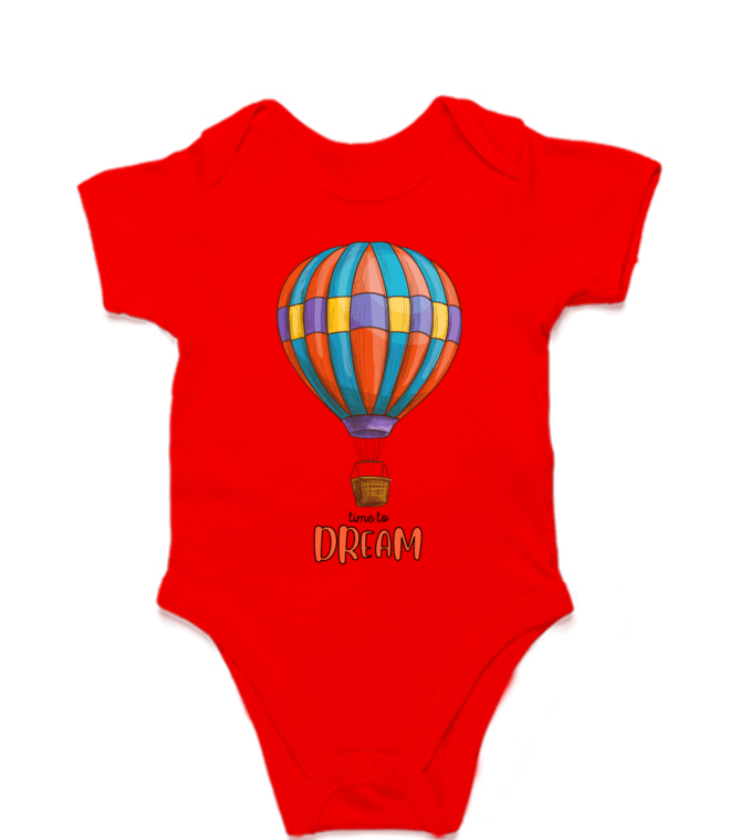 Time to Dream Red Kids Rompers