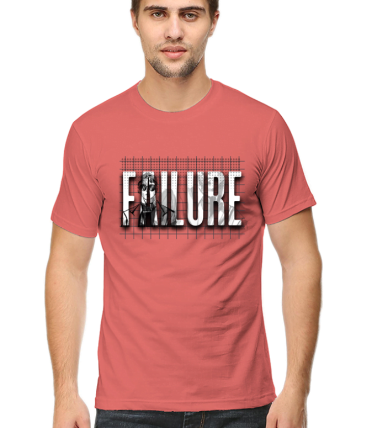 Failure Classic Coral Male Round Neck Half Sleeve Tees