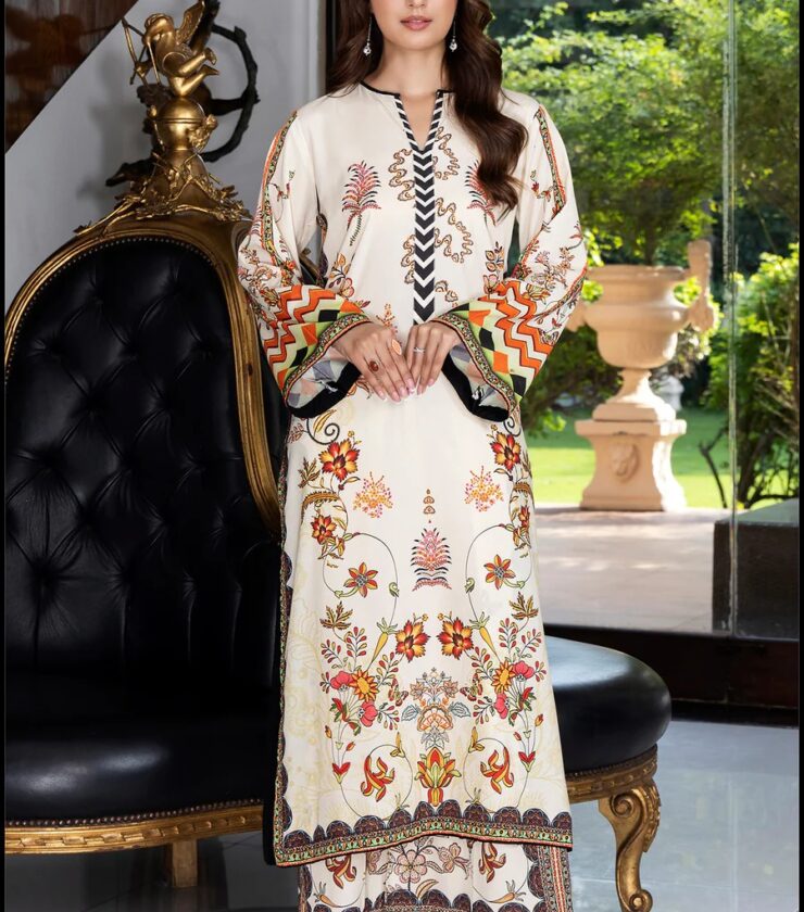 A1027 DIGITAL PRINTED KOREAN BSY VELVET CO-ORD SET